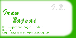 iren majsai business card